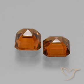 Pedras preciosas de granada hessonita Laranja Profundo natural de 2.36 ct, Corte Octógono / Esmeralda, VS
