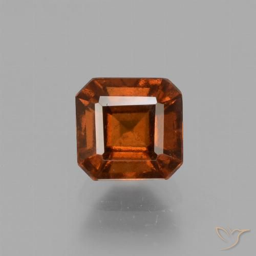 1.73ct Natural Laranja Profundo granada hessonita, Corte Esmeralda, VS