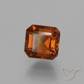 granada hessonita Laranja Profundo Natural 1.73ct, Corte Octógono / Esmeralda, VS