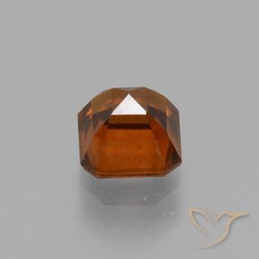 granada hessonita Laranja Profundo Natural 1.73ct, Corte Octógono / Esmeralda, VS