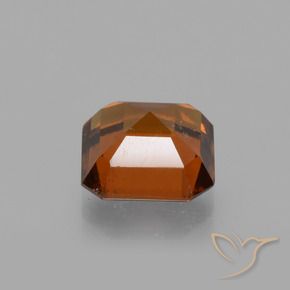 granada hessonita Laranja Profundo Natural 1.94ct, Corte Octógono / Esmeralda, VS