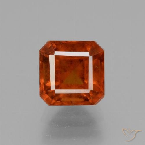 2.51ct Natural Laranja Profundo granada hessonita, Corte Esmeralda, VS-SI