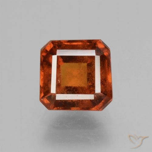 2.57ct Natural Laranja Médio granada hessonita, Corte Esmeralda, VS-SI