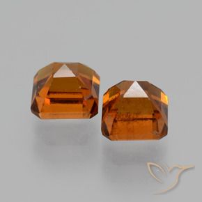 Pedras preciosas de granada hessonita Laranja escuro natural de 2.42 ct, Corte Octógono / Esmeralda, VS