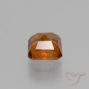 granada hessonita Laranja Profundo Natural 1.48ct, Corte Octógono / Esmeralda, VS-SI