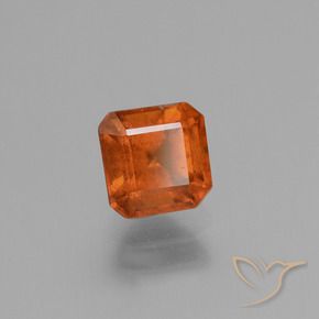 granada hessonita âmbar laranja Natural 1.50ct, Corte Octógono / Esmeralda, VS