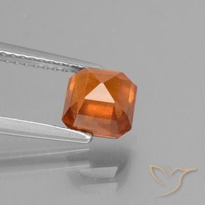 granada hessonita fogo laranja Natural 1.69ct, Corte Octógono / Esmeralda, VS-SI