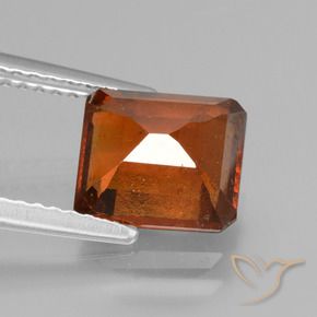 granada hessonita fogo laranja Natural 2.84ct, Corte Octógono / Esmeralda, VS-SI