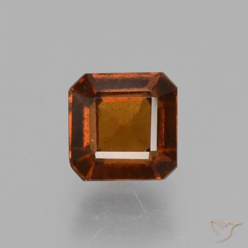 1.62ct Natural âmbar laranja granada hessonita, Corte Esmeralda, VS