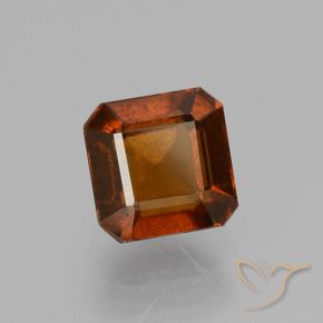 granada hessonita âmbar laranja Natural 1.62ct, Corte Octógono / Esmeralda, VS