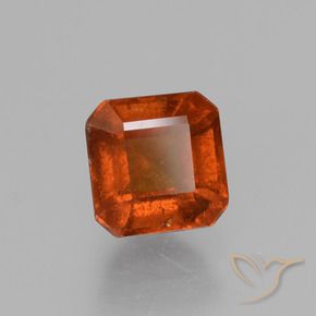 granada hessonita âmbar laranja Natural 1.59ct, Corte Octógono / Esmeralda, VS-SI