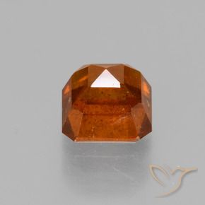 granada hessonita âmbar laranja Natural 1.59ct, Corte Octógono / Esmeralda, VS-SI