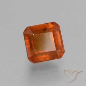 granada hessonita Laranja Médio Natural 1.78ct, Corte Octógono / Esmeralda, VS-SI