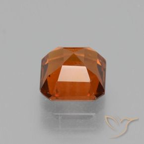 granada hessonita âmbar laranja Natural 1.52ct, Corte Octógono / Esmeralda, VS