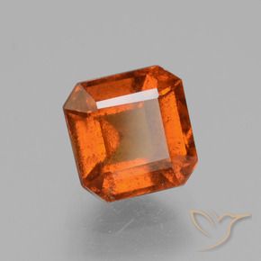 granada hessonita âmbar laranja Natural 1.87ct, Corte Octógono / Esmeralda, VS
