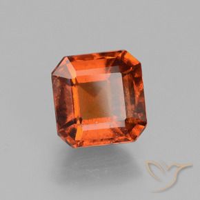 granada hessonita âmbar laranja Natural 2.18ct, Corte Octógono / Esmeralda, VS-SI