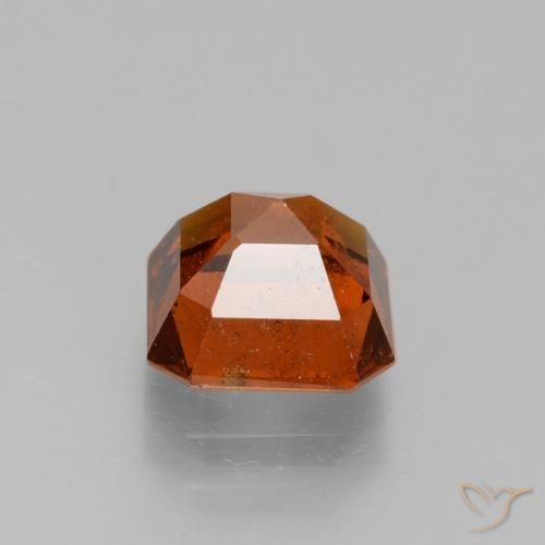 granada hessonita Laranja Profundo Natural 2.15ct, Corte Octógono / Esmeralda, VS-SI