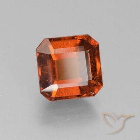 granada hessonita âmbar laranja Natural 2.13ct, Corte Octógono / Esmeralda, VS
