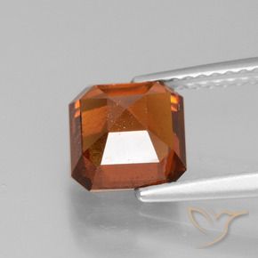 granada hessonita âmbar laranja Natural 2.13ct, Corte Octógono / Esmeralda, VS