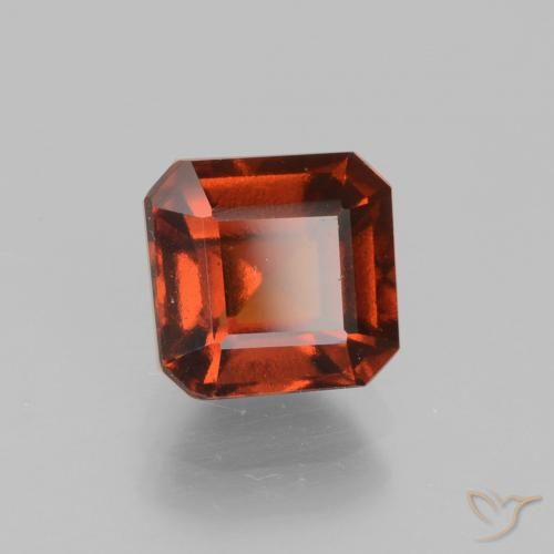 granada hessonita Laranja Avermelhado Profundo Natural 2.04ct, Corte Octógono / Esmeralda, VS