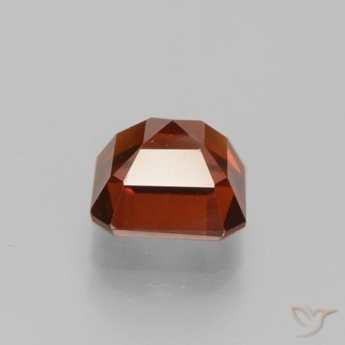 granada hessonita Laranja Avermelhado Profundo Natural 2.04ct, Corte Octógono / Esmeralda, VS
