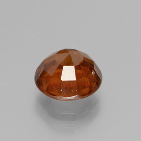 Granada hessonita laranja natural 2,95ct, corte redondo, VS-SI
