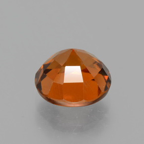 Granada hessonita laranja natural 2,05ct, corte redondo, VS