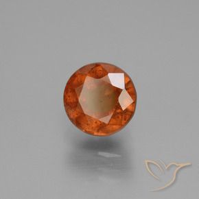 granada hessonita âmbar laranja Natural 1.65ct, Redondo, VS