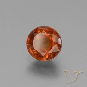 granada hessonita âmbar laranja Natural 1.90ct, Redondo, VS-SI