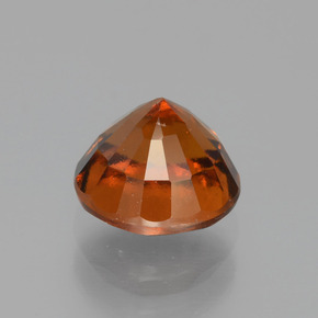 Granada hessonita laranja natural 1,83ct, corte redondo, VS