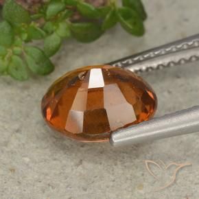 granada hessonita Laranja Profundo Natural 2.22ct, oval, VS