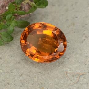 granada hessonita Laranja Profundo Natural 2.38ct, oval, VS-SI