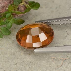 granada hessonita Laranja Profundo Natural 2.38ct, oval, VS-SI
