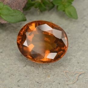 granada hessonita âmbar laranja Natural 2.65ct, oval, VS