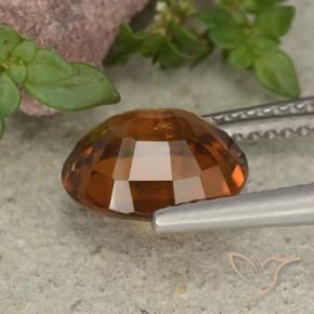 granada hessonita âmbar laranja Natural 2.65ct, oval, VS