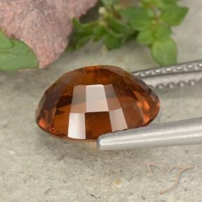 granada hessonita Laranja escuro Natural 2.84ct, oval, VS