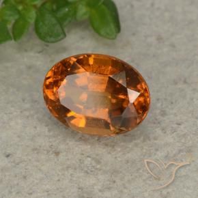granada hessonita fogo laranja Natural 1.80ct, oval, VS-SI