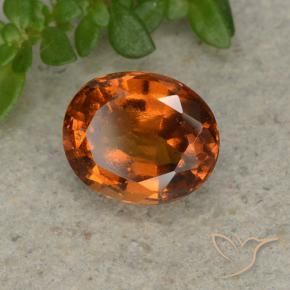granada hessonita âmbar laranja Natural 1.80ct, oval, VS