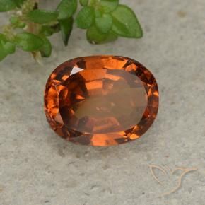 granada hessonita Laranja Profundo Natural 1.74ct, oval, VS