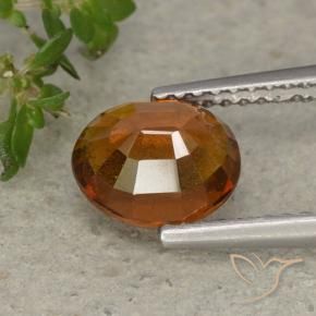 granada hessonita Laranja Profundo Natural 1.82ct, oval, VS-SI