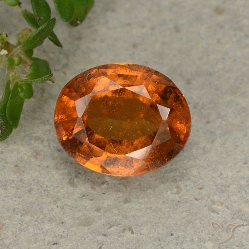 1.81ct Natural Laranja Profundo granada hessonita, oval, VS-SI