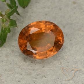 granada hessonita Laranja Profundo Natural 1.81ct, oval, VS-SI