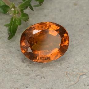 granada hessonita Laranja Profundo Natural 1.90ct, oval, VS-SI