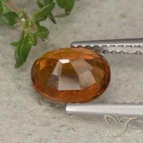 granada hessonita Laranja Profundo Natural 1.90ct, oval, VS-SI