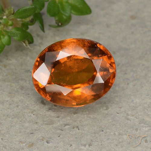 1.84ct Natural Laranja Profundo granada hessonita, oval, VS-SI