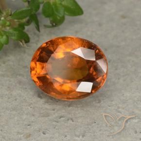 granada hessonita Laranja Profundo Natural 1.84ct, oval, VS-SI