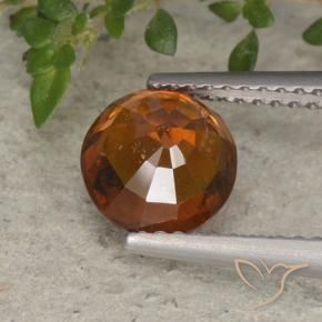 granada hessonita Laranja Profundo Natural 1.78ct, Redondo, VS-SI