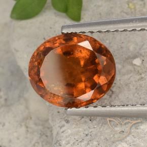 granada hessonita Laranja Profundo Natural 2.40ct, oval, VS-SI