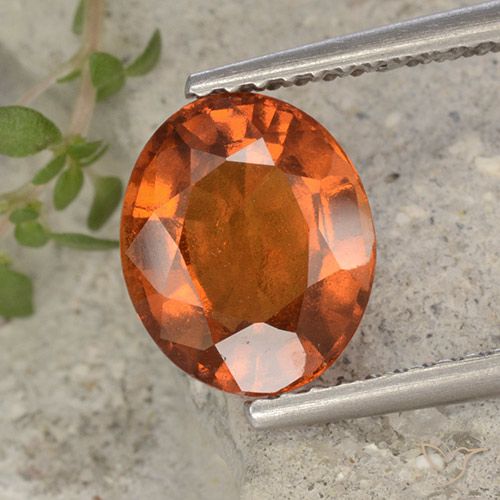 2.40ct Natural Laranja Médio granada hessonita, oval, VS