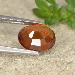 granada hessonita Laranja Profundo Natural 1.96ct, oval, VS